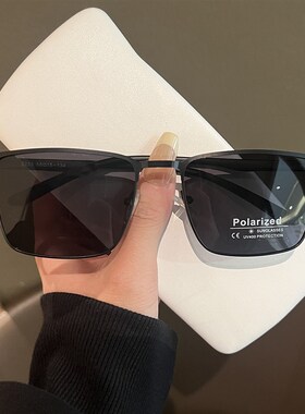 男士半框偏光墨镜2025新款开车驾驶专用清太阳镜钓鱼防紫外线潮