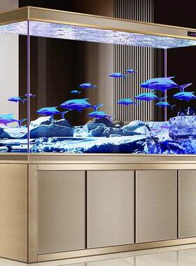 红龙缸超白玻璃1.2米中大型生态免换水族箱懒人底过滤柜客厅家用