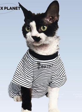 SPHYNX PLANET 无毛猫衣服斯芬克斯德文纯棉两脚四脚连体衣监狱风