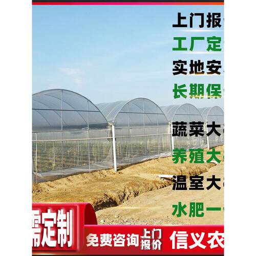 信义新款农业骨架制作固定蔬菜温室种植养殖防风简易钢管配件大棚