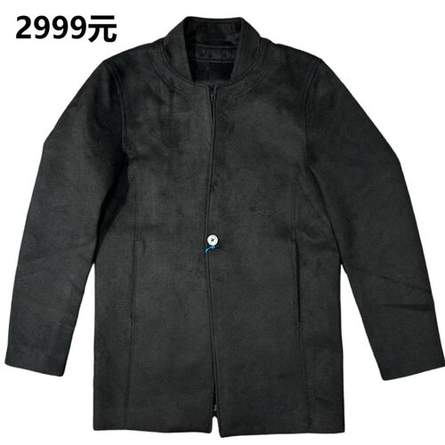 商场正品撤柜2999元男士时尚中长款大衣秋冬保暖修身纯色防风防水