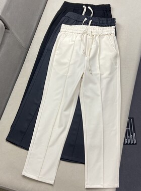 高级感免烫西裤灰色时尚百搭宽松直筒西装裤男长裤垂顺商务休闲裤