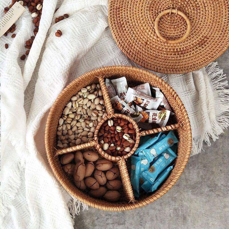 水越南手工藤分编篮田园创意糖果篮纳家用果零食点心篮无品牌/收,基础建材,脚轮/万向轮,淘宝优惠券,粉丝福利购,淘宝优惠卷