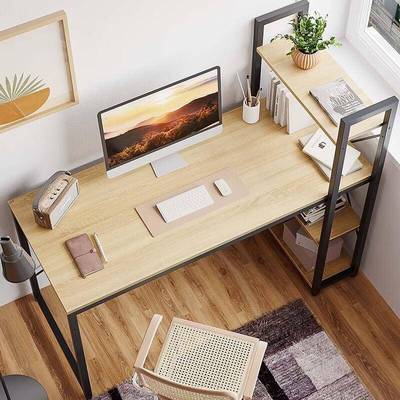 简约电脑办公桌简易书出书租屋学习书桌台式桌架一WPD体桌桌子办