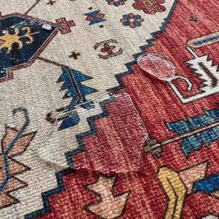 美式复地毯美式圈绒圈绒家用客沙厅发茶几古毯加床厚边毯免洗可擦