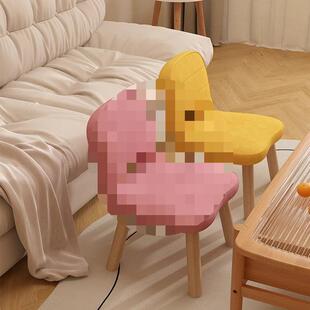 子凳家用小型小矮凳靠背椅子UMY沙久坐舒服实木门口换鞋客厅发板