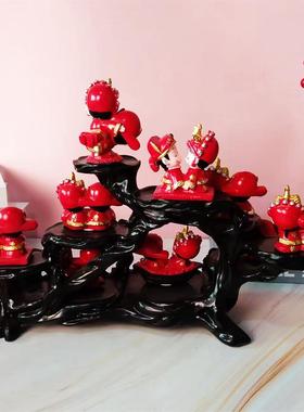 新凤套装摆件婚礼物新婚礼品冠送套十结人新布娘闺蜜客厅婚房置装