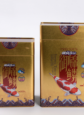 御锦鳞 锦鲤鱼饲料 观赏鱼食金鱼颗粒饲料螺旋藻增色锦鲤鱼粮