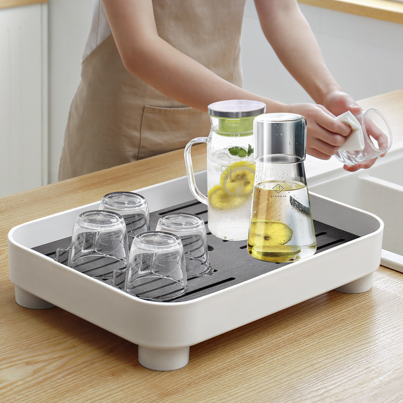 水杯子收纳置物架子放茶杯子收纳架沥水玻璃倒挂咖啡托盘家用桌面