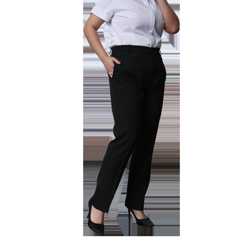 加肥加大黑色职业正装西装裤女胖mm200斤工作直筒宽松长裤西裤
