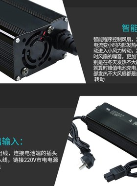 12串36V磷酸铁锂离电池电动车充电器43.8伏v2A3A5A6A8a10A安铝壳