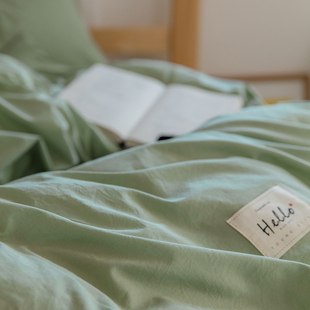 全棉床笠三件套夏季 儿童0.9米单人1.2m床单防滑纯棉被套学生宿舍