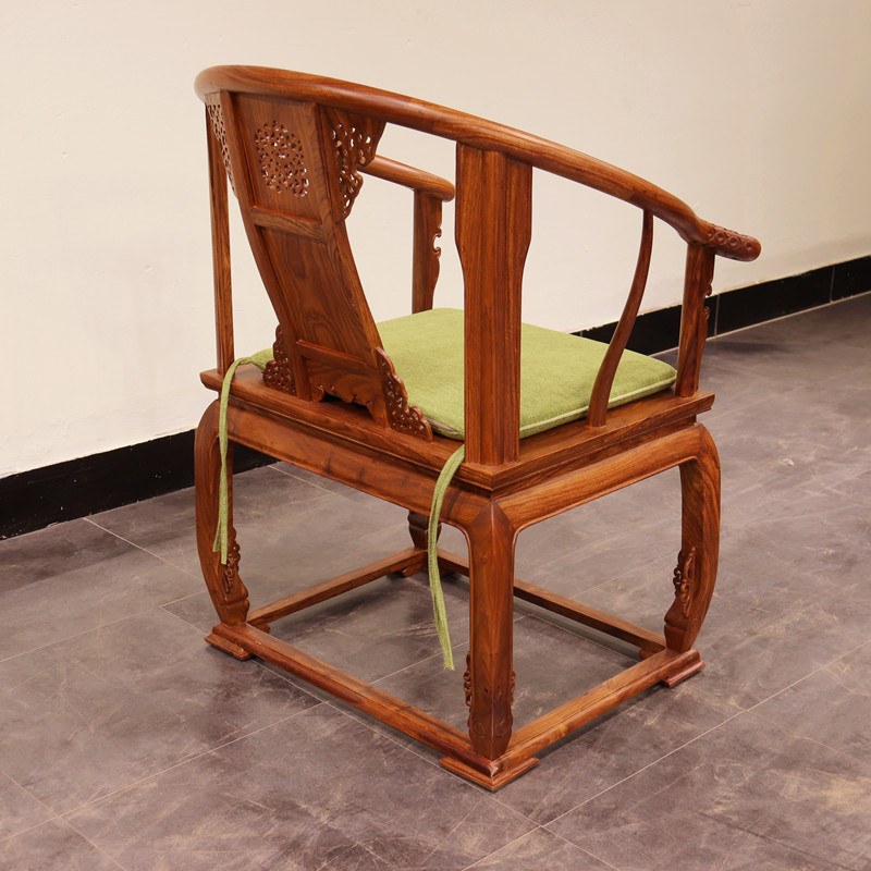 刺猬紫檀皇宫圈椅实木扶手椅中式沙发椅花梨木休闲椅京瓷苏梨家具