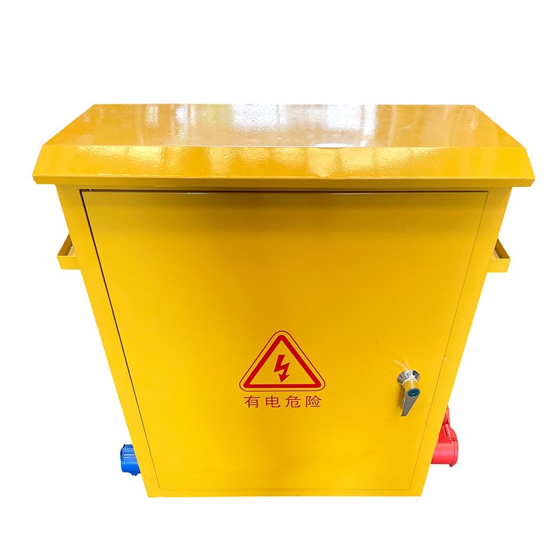 三级配电箱带隔离漏保工业插座临时工地用电配电箱60*50*20带脚架