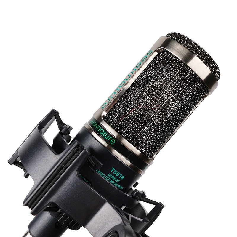 森然T5918电容麦克风话筒声卡唱歌直播设备全套手机专用电脑通用