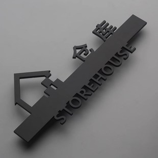 仓库标识门牌立牌储藏工厂仓库重地顾客止步立体粘贴亚克力提示牌