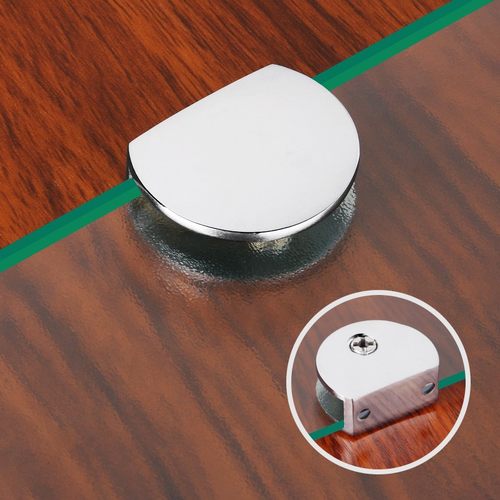 锌合金玻璃夹隔板玻璃卡子夹子卡扣层板托固定夹支撑架托架配件