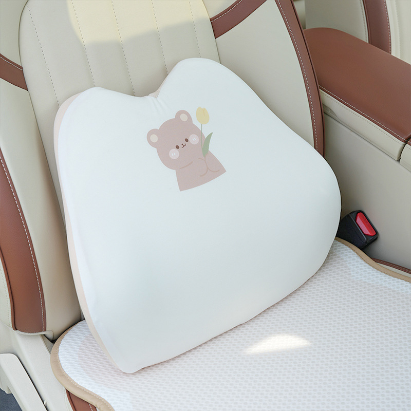 汽车头枕腰靠垫车用座椅护颈枕记忆棉车载用驾驶座椅腰托靠枕一对