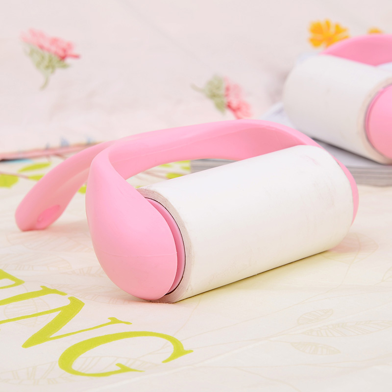 茉凛滚刷衣物粘毛器沾毛可撕式粘尘除尘纸滚筒1手把7卷共420撕