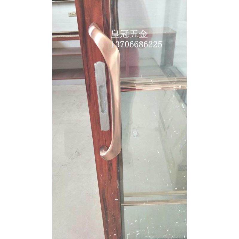 铝合金新款推拉门把手大门肯德基明装古铜门欧式厨房红移黑色拉手