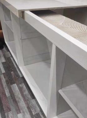 特厚砖夹橱柜白色铝材方管配件收槽灶台边卡封瓷砖全套立柱铝合金