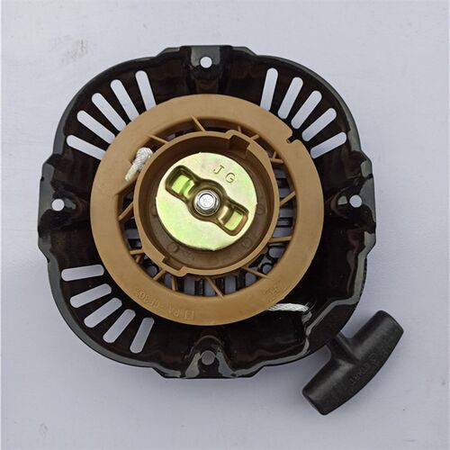 汽油发电机配件2kw 3kw 4孔拉盘168f170f微耕机圆形方网4孔启动器