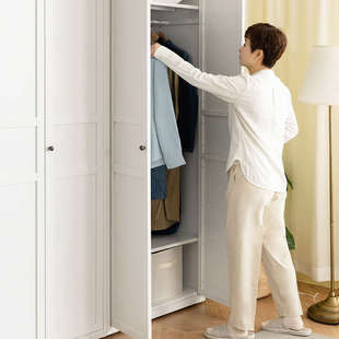 信工全屋钢制三门衣柜柜储物柜家用60cm卧室金属收纳现代北欧简约