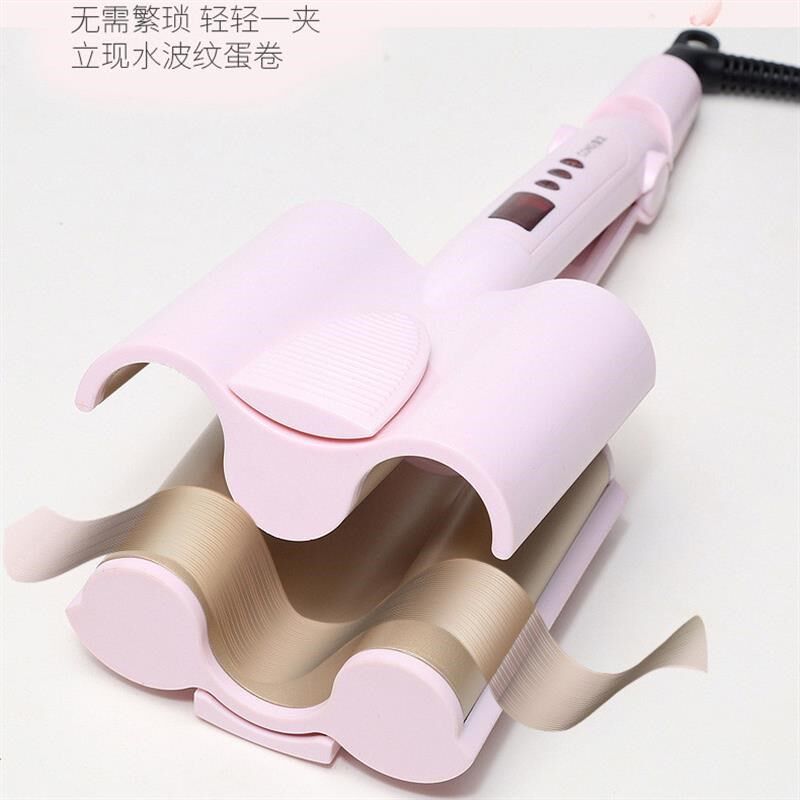 卷发棒蛋卷棒水波纹泡面头三管玉米烫大波浪宿舍用小功率26mm