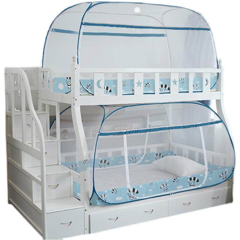 1单人免安装蚊帐三开门90x190cm20.9m上下学生0.8宿舍铺床1.980米