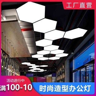 办公室吊灯舞蹈室商场健身房氛围灯休闲区圆圈灯发廊理发店灯