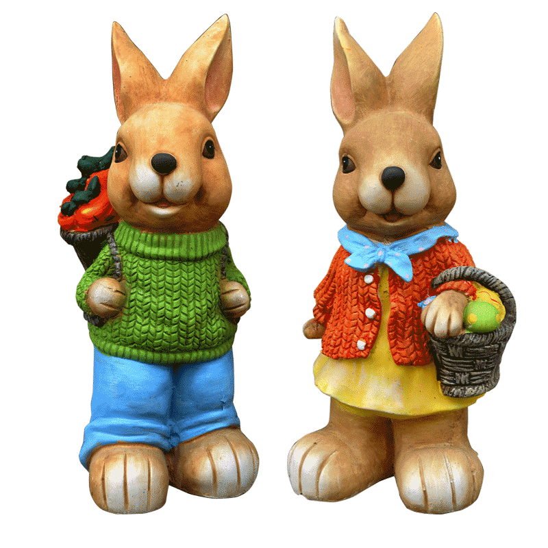 花园别墅庭院幼儿园草坪装饰品户外卡通造景雕塑园林景观摆件兔子