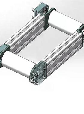40803060工业铝型材流水线输送皮带机全套轴承滚筒头尾紧座涨配件