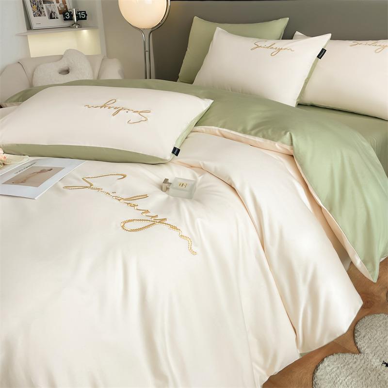 长绒棉纯棉单件被套高端100全棉150x200x230单双人被单被罩三件套