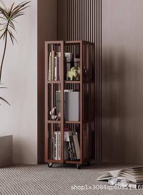 旋转书架家客厅可多移动层置用物架非实木省间收空CSQ纳神器简易