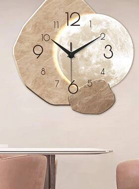 钟挂钟客厅奢高档简约F9956H79现代表时钟挂级墙20轻25新款高感表