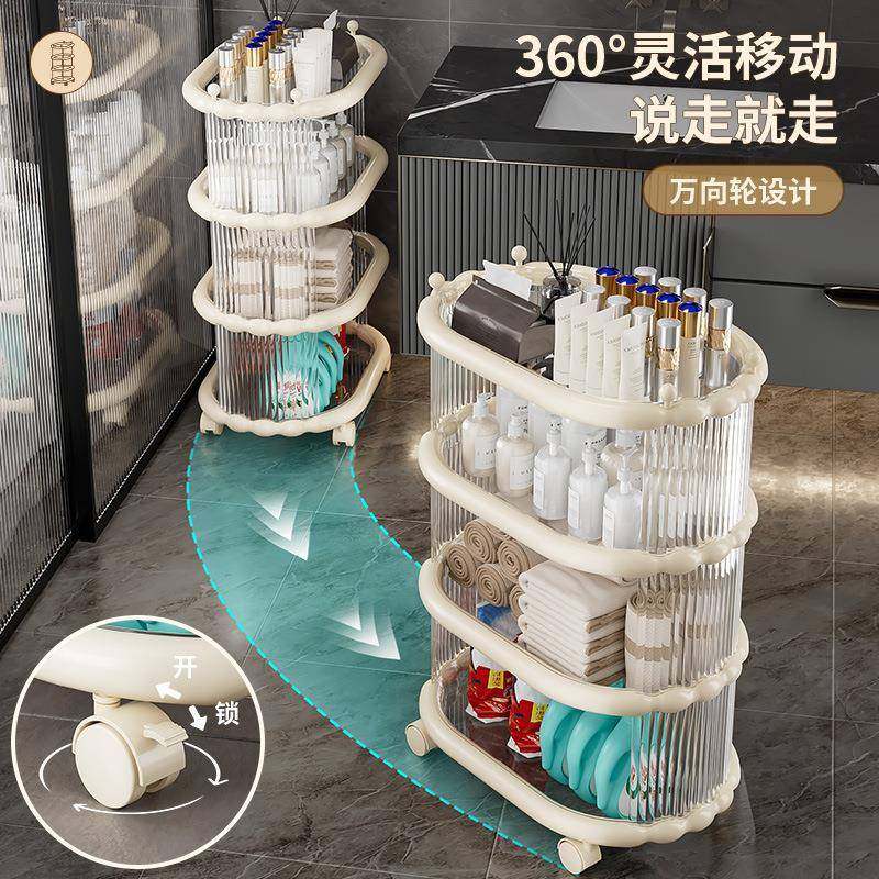 收纳多层置架架力落料地零食收纳亚SM-6708克小推车塑神物器的家