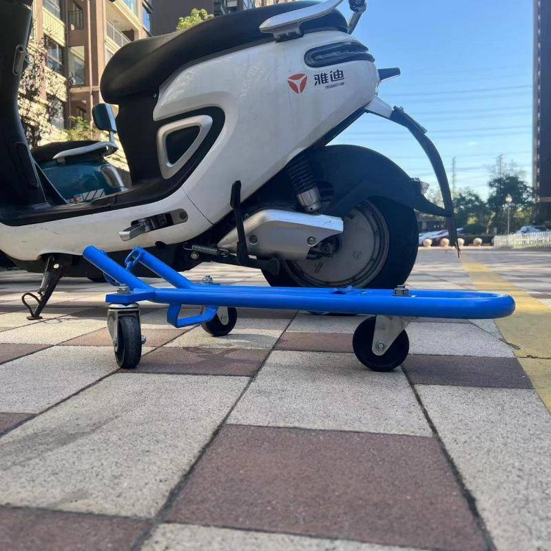 电动车瘪胎器摩托车车6QGajMZH移架物业挪车动万向轮架电摩托便携