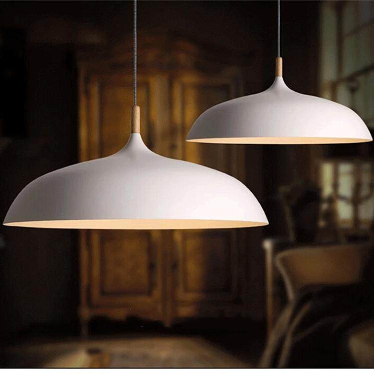 美式厅创意咖啡厅铝材艺吊灯木简约餐客厅酒吧铝装饰材吊857685灯