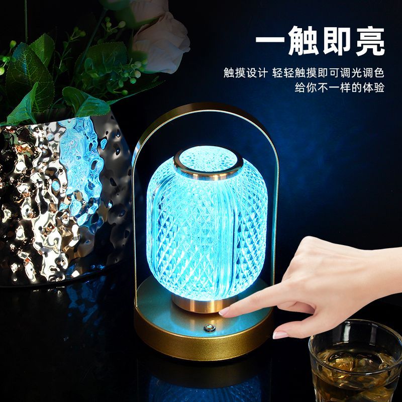 酒吧清吧氛围桌灯ins户外露营灯移动手提便携桌面3W小夜灯led台灯