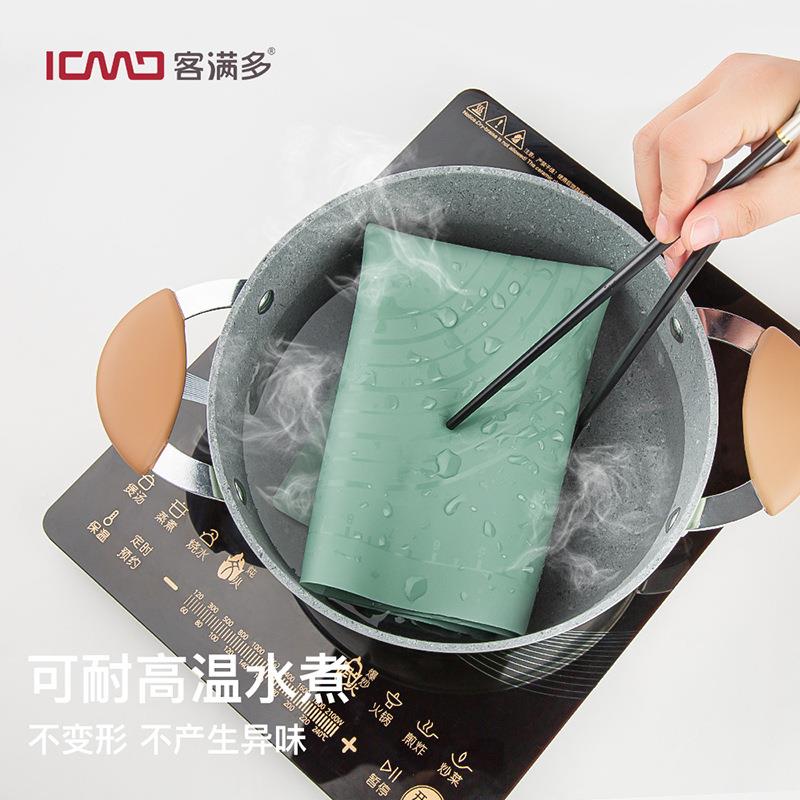 客满垫多垫硅胶揉KG254小面垫用擀面垫加厚食品级硅胶案板烘焙和