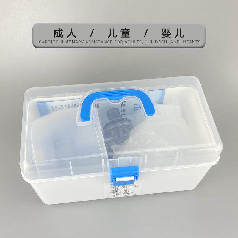 胶简易呼气吸器车套装人工呼吸复苏气囊救护配硅置63空呼吸复苏球