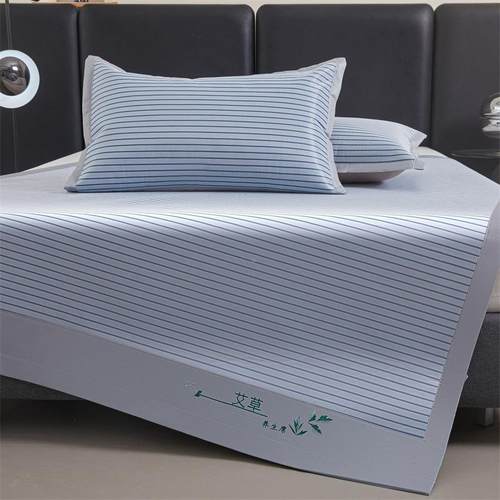 治a类夏0季冰丝席LZX-4974软凉可机洗抗菌加厚三明床单夏天席子席