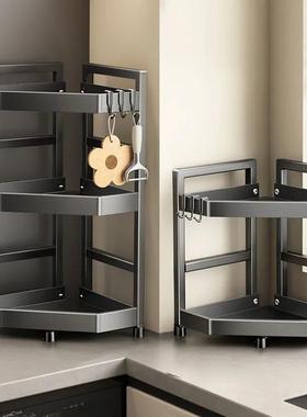 枪调料架QPR三角物架灶台台面落墙角筷子筒灰收纳转角厨房角扇置