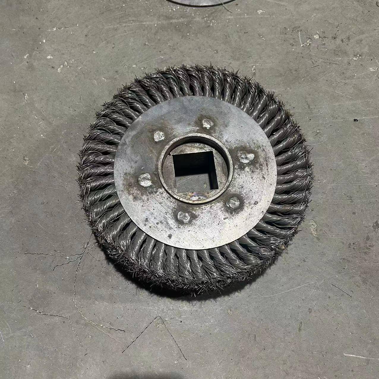 源钢头厂KOD家平行碟形丝刷钢丝轮量各铁路刷种钢丝辊刷型号全大