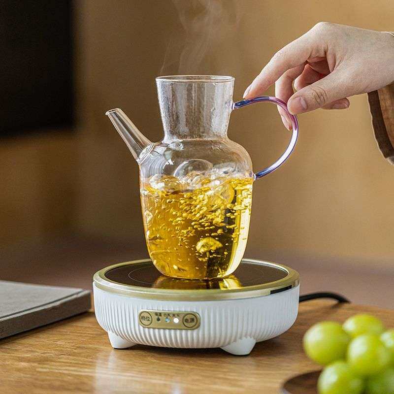 高硼硅耐热玻璃茶壶仿宋绿茶壶执壶家用公道杯带过滤可加热泡茶器