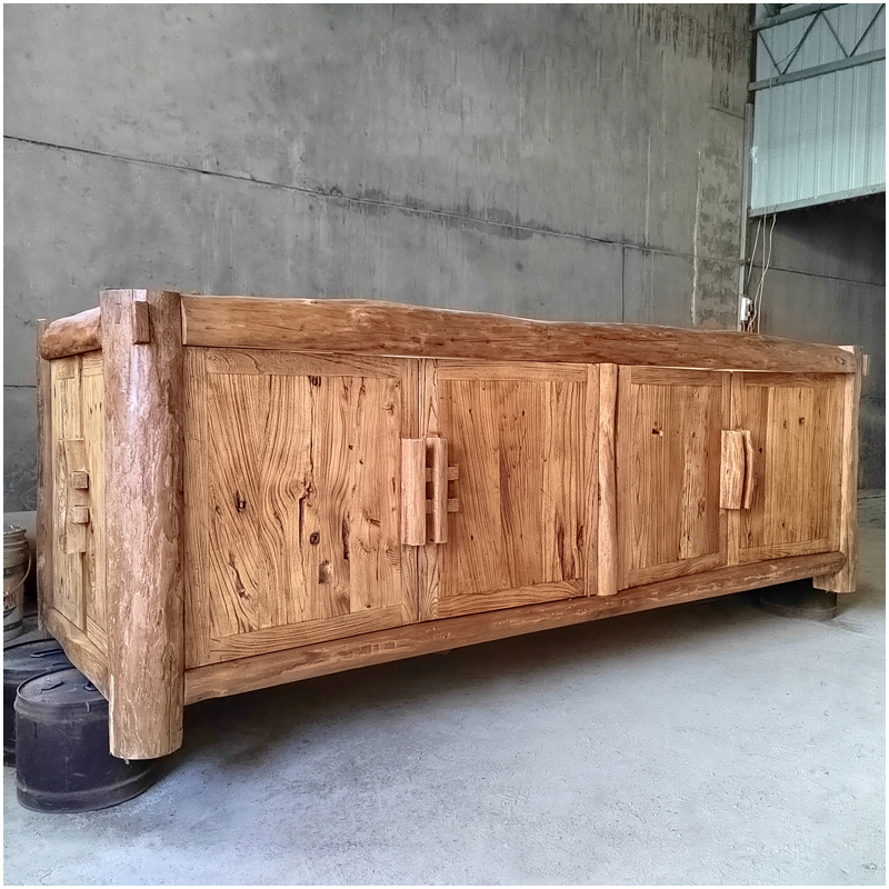 实木仿古做旧原木生态水陆雨林草缸珊瑚缸海水鱼缸底柜底架水族箱