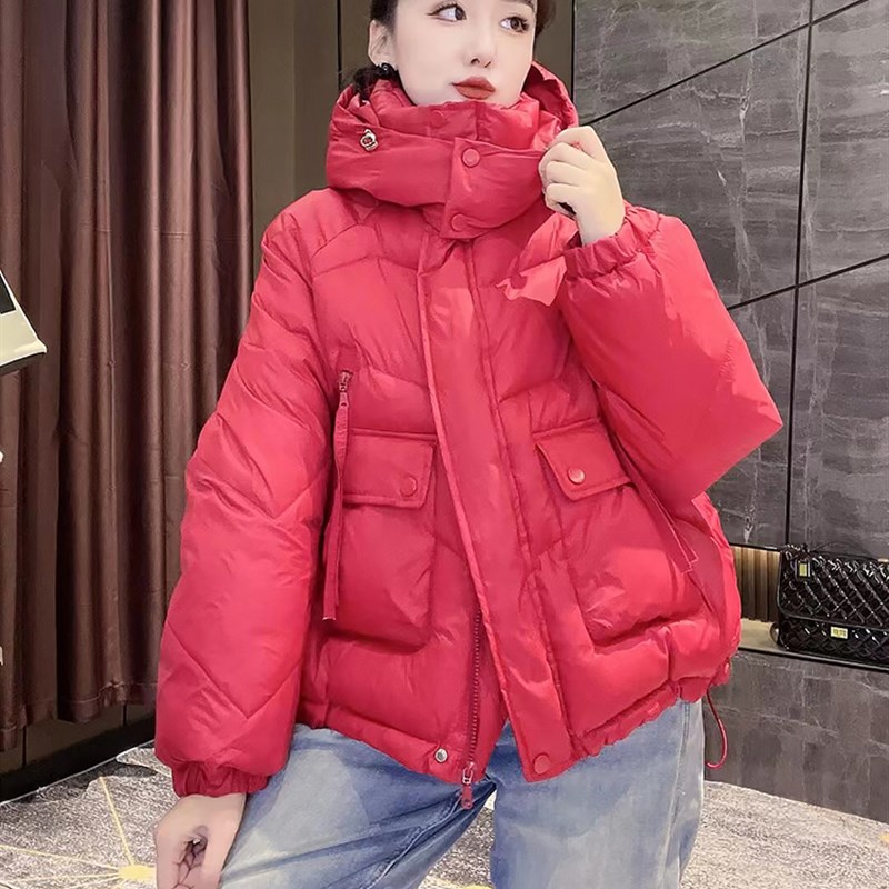 2023秋冬季新款羽绒棉服女短款高级感超好看面包服小个子棉衣外套