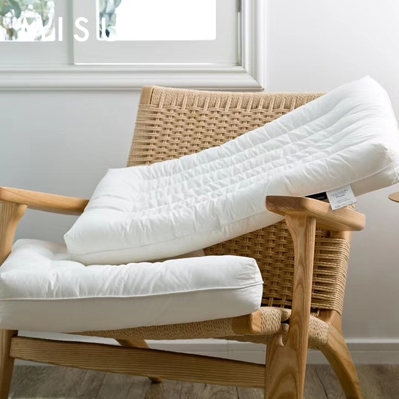 米苏枕芯护颈枕成人学生儿童低枕薄款高枕枕头单人一对拍二枕头芯