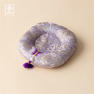 木槿紫甜甜圈布艺壶承精美茶杯垫子办公室杯垫布艺茶壶垫盖碗底垫