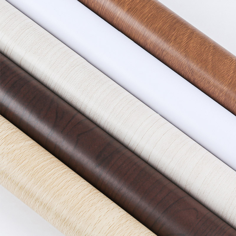 仿木纹桌面贴纸自粘防水防潮衣柜子波音软片旧木门家具翻新装饰贴